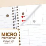 SUNEE Spiral Notebooks College Ruled, 1-Subject, 4 Pack, 8 x 10-1/2 in, 70 Sheets, 3-Hole Punched Paper, Pastel Pink, Purple, Blue, Green for School, Home&Office,Writing Journal