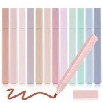 12 Pieces Aesthetic Cute Highlighters Pastel Highlighters with Chisel Tip Pastel Markers Cute Highlighters Pens Multicolor Aesthetic Pens Kawaii Stationary for Journal Planner Office School Supplies