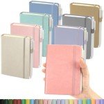 Pocket Small Notebook Journals, 8 Pack (8 Pastel Color) Mini Notebook 3.7x5.7 Journaling Notebooks for Women Men, Hardcover Lined Note Pads with Pens for Work, Business, Travel Journal, Office Supplies