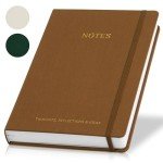 ZICOTO Aesthetic Thick Notebook Journal For Women 7" x 10" - Modern Linen Hardcover Note Book With 300 Lined Pages - Perfect For Writing And Staying Organized at Work or School