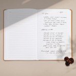 ZICOTO Aesthetic Thick Notebook Journal For Women 7" x 10" - Modern Linen Hardcover Note Book With 300 Lined Pages - Perfect For Writing And Staying Organized at Work or School