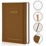 ZICOTO Aesthetic Thick Notebook Journal For Women 7" x 10" - Modern Linen Hardcover Note Book With 300 Lined Pages - Perfect For Writing And Staying Organized at Work or School