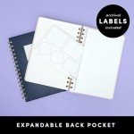 PAPERAGE Lined Spiral Journal Notebook, (Blush), 160 Pages, Medium 5.5 inches x 8 inches - 100 GSM Thick Paper, Hardcover, Double-Wire Spiral Journal & Notebook