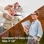 Lined Spiral Journal Notebook for Women, Cute A5 College Ruled Hardcover Notebook for Work & Note Taking, Aesthetic Pretty Journal for Writing, 140 Pages, Pastel Garden