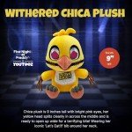 Youtooz FNAF Withered Chica 9" Plush, Withered Chica Plushie, Collectible Withered Chica from Five Nights at Freddy's by Youtooz FNAF Plush Collection