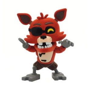 Youtooz FNAF Foxy Flocked 4.3" Vinyl Figure, Foxy Flocked from Five Nights at Freddy's Collection