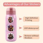 60 Pack FNAF Stickers Five Nights at Freddy's Game Stickers for Kids Waterproof Laptop Bumper Skateboard Water Bottles Computer Terror Game Stickers (FNF)