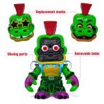 Set 12 pcs Inspired by Game Five Night at Freddys Toys | Mini Figures with Masks | FNAF Action Figure [Rockstar Bonnie, Montgomery Gator, Chica, Human Security, Radioactive Foxy etc.]