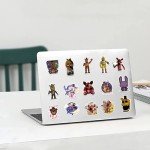 100Pcs Five Night at Freddy Sticker, Terror Cartoon Movie Waterproof Vinyl Decal for Teen Kids Girl Halloween Water Bottle Laptop Phone Skateboard Guitar Notebook Computer Luggage