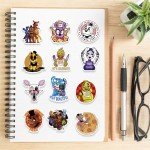 100Pcs Five Night at Freddy Sticker, Terror Cartoon Movie Waterproof Vinyl Decal for Teen Kids Girl Halloween Water Bottle Laptop Phone Skateboard Guitar Notebook Computer Luggage