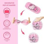 Sanrio Hello Kitty Pop Up Hamper with Durable Carry Handles, 21'' H x 13.5'' W X 13.5'' L