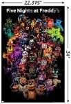 Trends International Five Nights at Freddy's: Special Delivery-Collage Wall Poster, 22.375" x 34", Unframed Version, Bathroom