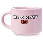 Silver Buffalo Sanrio Hello Kitty Halloween 4 Pack Stackable Ceramic Mug Set With Storage Rack, 3 Ounces