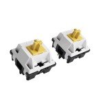 Akko V3 Penguin Tactile Silent Keyboard Switch for Mechanical Gaming Keyboard, 5-Pin 43gf Quiet Pre-Lubed Switches with Standard MX Structure (45pcs)