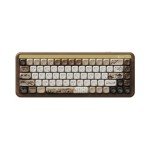 Akko Mechanical Gaming Keyboard with Walnut Wooden Case, MU01 Mountain Seclusion 65% 68-Key RGB 2.4G Wireless/Bluetooth/Wired Hot-swappable Keyboard with PBT Dye-Sub Keycaps for Mac & Win