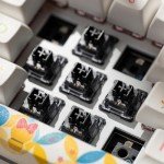 Akko V3 Creamy Black Pro Keyboard Switch with Dustproof Stem for Mechanical Gaming Keyboard, 5-Pin Linear Switches (45pcs)