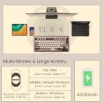 Akko MU02 Mechanical Keyboard with Walnut Wooden Case 75% RGB 2.4G Wireless/Bluetooth/Wired Hot-Swappable Gaming Keyboard with PBT Dye-Sub Keycaps for Mac & Win (Mountain Seclusion, Rosewood Switch)