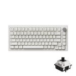 Akko 5075B Plus Air 75% Mechanical Keyboard Gasket Mount Hot Swappable RGB Wireless/Bluetooth/Wired Gaming Keyboard with PBT Dye-Sub Cherry Profile Keycaps for Mac/Win/Web（V3 Piano Pro Switch）