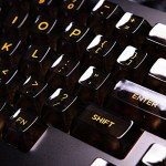 Akko Clear Keycap Set V2, Black Transparent 155-Key ASA Profile with Mac Keycaps and Split Spacebars for Mechanical Keyboard