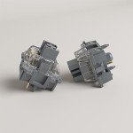 Akko V3 Silver Pro Keyboard Switch with Dustproof Stem for Mechanical Gaming Keyboard, 5-Pin Linear Pre-Lubed Switches (45pcs)