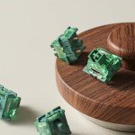 Akko V3 Matcha Green Pro Keyboard Switch with Dustproof Stem for Mechanical Gaming Keyboard, 50gf Actuation Force Linear Switches Pre-Lubed Switch (45 pcs)