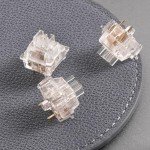 Akko V3 Crystal Pro Keyboard Switch with Dustproof Stem for Mechanical Gaming Keyboard, 43gf Actuation Force Key Pre-Lubed Switches (45pcs)