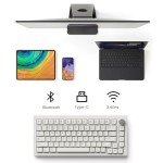 Akko 5075B Plus Air 75% Mechanical Keyboard Gasket Mount Hot Swappable RGB Wireless/Bluetooth/Wired Gaming Keyboard with PBT Dye-Sub Cherry Profile Keycaps for Mac/Win/Web（V3 Piano Pro Switch）