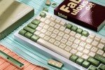 Akko Keycaps Set, Matcha Bear OEM Profile 122-Key PBT Keycaps for Mechanical Keyboards