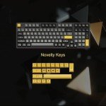 Akko 3098B Hot-swappable Mechanical Keyboard with RGB Backlight, PBT Keycaps, Black&Gold Creamy Gaming Keyboard with Number Pad Software for Mac & Win