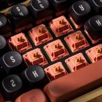 Akko Rosewood Keyboard Switch for Mechanical Gaming Keyboard, 5-Pin 40gf Linear Pre-Lubed Switches (45pcs)