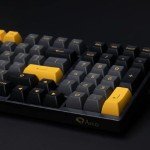 Akko 3098B Hot-swappable Mechanical Keyboard with RGB Backlight, PBT Keycaps, Black&Gold Creamy Gaming Keyboard with Number Pad Software for Mac & Win