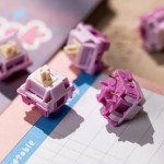Akko V3 Creamy Purple Pro Keyboard Switch for Mechanical Gaming Keyboard, 5-Pin 30gf Tactile Switches Pre-Lubed Key switches(45pcs)