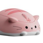 Akko Cat Theme Wireless Gaming Mouse, 2.4G GHz with a USB Receiver, Cute Optical Cordless Cartoon Mice for Computer/Laptop/Desktop/PC, Compatible with Mac/Win (Pink Angie)