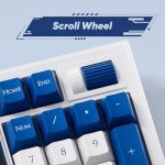 Akko 5098B Wireless Gaming Keyboard with Screen, Santorini Mechanical Keyboard with Scroll Wheel, Hot-Swappable Gaming Keyboard with Numberpad, RGB Gasket Keyboard, Piano Pre Lubed Switch