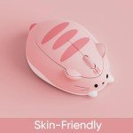 Akko Cat Theme Wireless Gaming Mouse, 2.4G GHz with a USB Receiver, Cute Optical Cordless Cartoon Mice for Computer/Laptop/Desktop/PC, Compatible with Mac/Win (Pink Angie)
