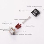 Akko Dracula Linear Keyboard Switch with Diffuser for Backlit Mechanical Gaming Keyboard, 5-Pin 35gf Pre-Lubed Switches with Standard MX Structure (45pcs)