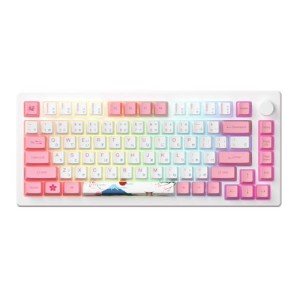 Akko Magnetic Switches Rapid Trigger Gaming Keyboard, MOD007B HE PC World Tour Tokyo Wired/Wireless 75% 8k Polling Rate Mechanical Keyboard with Knob, RGB Backlit Creamy Yellow Magnetic Switch