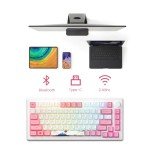 Akko Magnetic Switches Rapid Trigger Gaming Keyboard, MOD007B HE PC World Tour Tokyo Wired/Wireless 75% 8k Polling Rate Mechanical Keyboard with Knob, RGB Backlit Creamy Yellow Magnetic Switch