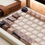 Akko PBT Keycaps Set, Mountain Seclusion Cherry Profile 140-Key PBT Keycaps for Mechanical Keyboards