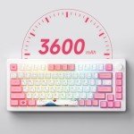 Akko Magnetic Switches Rapid Trigger Gaming Keyboard, MOD007B HE PC World Tour Tokyo Wired/Wireless 75% 8k Polling Rate Mechanical Keyboard with Knob, RGB Backlit Creamy Yellow Magnetic Switch