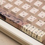 Akko PBT Keycaps Set, Mountain Seclusion Cherry Profile 140-Key PBT Keycaps for Mechanical Keyboards