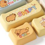 Akko PBT Keycaps Set, Capybara Keycap Mao Profile 142-Key Keycaps for Mechanical Keyboards