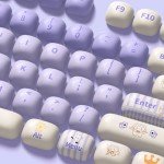 Akko PBT Keycap Set, Magic Lop Bunny Keycap Set MOG Profile 146-Key Keycaps for Mechanical Keyboards