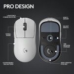 Logitech G PRO X SUPERLIGHT 2 wireless gaming mouse, 60 g pro-grade mouse with 5 programmable buttons, 44k DPI sensor, 8 kHz report rate, USB-C charging for PC/Mac - White