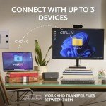 Logitech MX Anywhere 3S Compact Wireless Mouse, Fast Scrolling, 8K DPI Any-Surface Tracking, Quiet Clicks, Programmable Buttons, USB C, Bluetooth, Windows PC, Linux, Chrome, Mac - Pale Grey