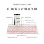 Logitech K585 Multi-Device Slim Wireless Keyboard, Built-in Cradle for Device; for Laptop, Tablet, Desktop, Smartphone, Win/Mac, Bluetooth/Receiver, Compact, Easy Switch, 24 Month Battery - Rose