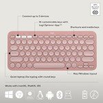 Logitech Pebble 2 Combo, Wireless Keyboard and Mouse, Quiet and Portable, Customizable, Logi Bolt, Bluetooth, Easy-Switch for Windows, macOS, iPadOS, Chrome - Tonal Rose