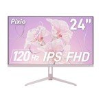 Pixio PX246 Wave Pink 24 inch 120Hz Refresh Rate FHD 1080p Resolution IPS Panel 4ms GTG Response Time Gaming Monitor with Adaptive Sync