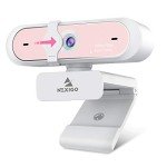NexiGo N660P 1080P 60FPS Webcam with Software Control, Dual Microphone & Cover, Autofocus, HD USB Computer Web Camera, for OBS/Zoom/Skype/FaceTime/Teams/Twitch, Pink