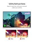 Pixio PX246 Wave Pink 24 inch 120Hz Refresh Rate FHD 1080p Resolution IPS Panel 4ms GTG Response Time Gaming Monitor with Adaptive Sync
